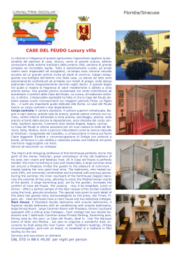 Floridia/Siracusa CASE DEL FEUDO Luxury villa