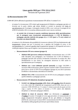 1 Linee guida CRUI per i TFA 2014/2015