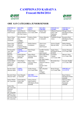 UISP Campionato KABAEVA 6 APRILE 2014