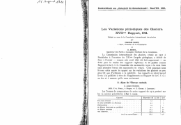 Les variations p&eacute;riodiques des glaciers. XVII me Rapport, 19011.