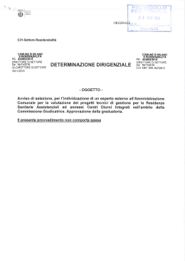 CS1-Settore Residenzialità