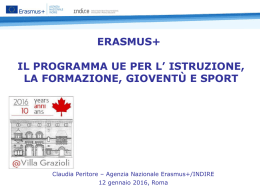 erasmus+ il programma ue per l` istruzione, la formazione, gioventù