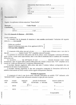 Accoglimento richiesta rateazione sisma Emilia