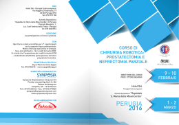corso di chirurgia robotica: prostatectomia e nefrectomia