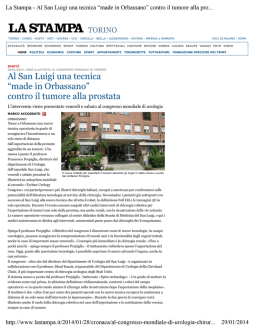 Al San Luigi una tecnica "made in Orbassano"