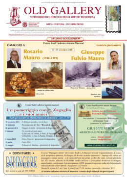 Old Gallery Settembre-Ottobre-2013