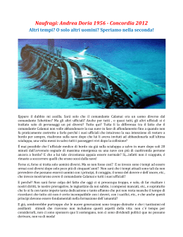Naufragi: Andrea Doria 1956 - Concordia 2012