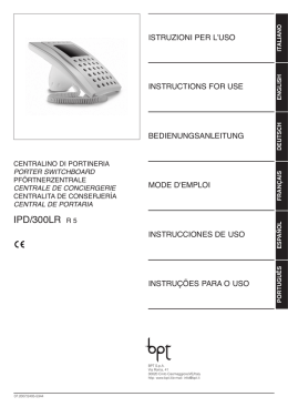 istruzioni ipd/300lr r.5