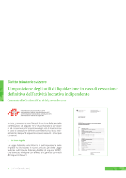 L`imposizione degli utili di liquidazione in caso di cessazione