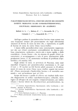 Paratubercolosi bovina: individuazione dei soggetti infetti
