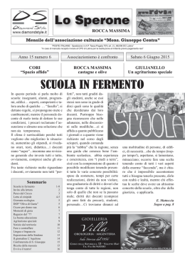 scarica la versione in pdf - Associazione Culturale Mons. Centra