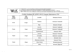 TURNI FARZIL`I CIE ANNO 2012__ ComunLEn