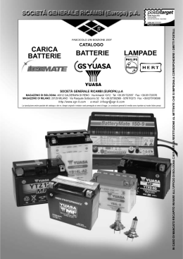 Catalogo batterie moto YUASA