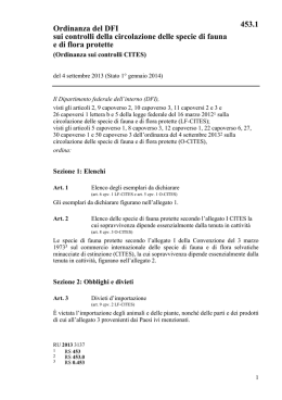 Ordinanza del DFI sui controlli della circolazione delle