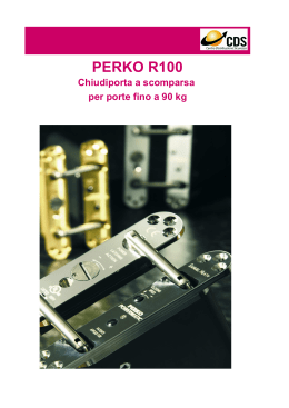 Perko Powermatic R100 Catalogo - C.D.S. Centro Distribuzione