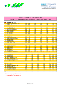 LINEA 10: CIRCOLARE SINISTRA FERIALE