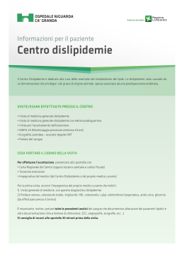 Centro dislipidemie - Ospedale Niguarda Cà Granda