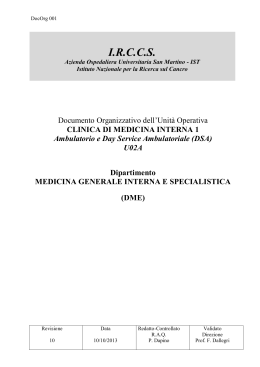 Ambulatorio U02A Clinica di Medicina Interna 1