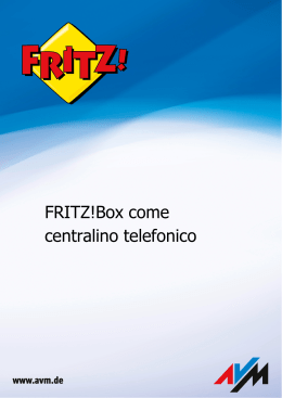 FRITZ!Box come centralino telefonico - MC-link