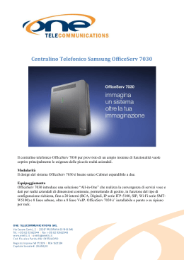 Centralino Telefonico Samsung OfficeServ 7030