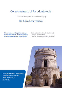 Corso avanzato di Parodontologia