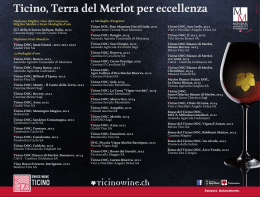 Ticino, Terra del Merlot per eccellenza