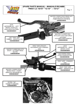 spare parts manual – manuale ricambi