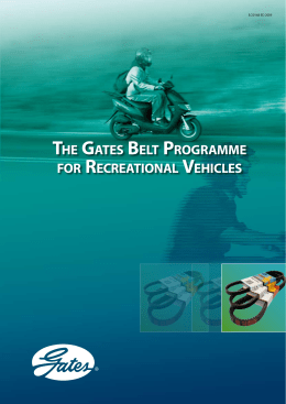 the gates belt programme for recreational vehicles