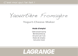 Yaourti&egrave;re fromag&egrave;re