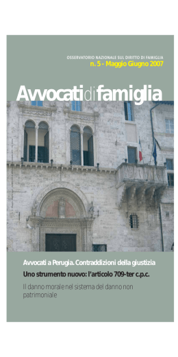 n. 5 - Maggio Giugno 2007 - Osservatorio di Famiglia