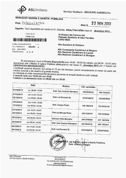 : . ASLOFÎSÌGDO Servizio Sanitario