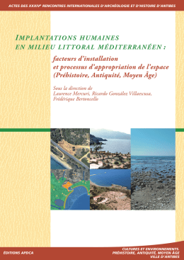IMPlAntAtIons huMAInes en MIlIeu lIttorAl M&eacute;dIterrAn&eacute;en