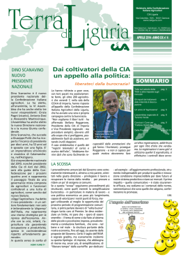 Dai coltivatori della CIA un appello alla politica: