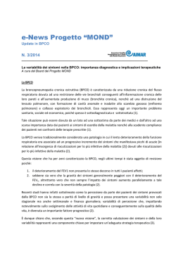 La variabilit&agrave; dei sintomi nella BPCO
