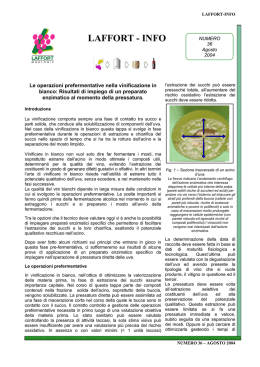 Le operazioni prefermentative nella vinificazione in