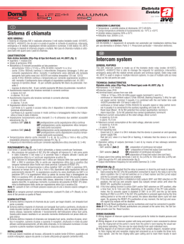 Sistema di chiamata Intercom system