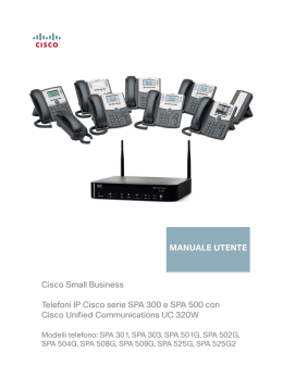 User Guide for Cisco SPA300 Series and SPA500 Series Phones with