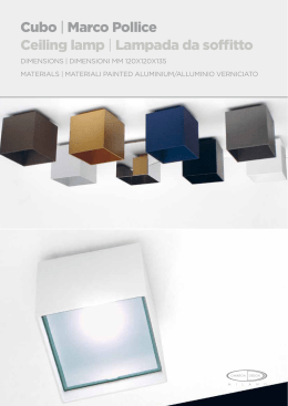 Cubo | Marco Pollice Ceiling lamp | Lampada da soffitto