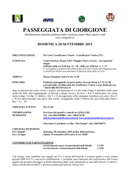 PASSEGGIATA DI GIORGIONE - Pro Loco di Castelfranco Veneto