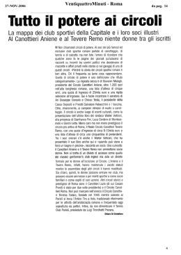 Tutto il potere ai circoli