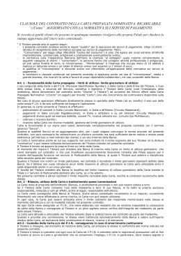 carta prepagata c/Conto - Banca Popolare di Vicenza