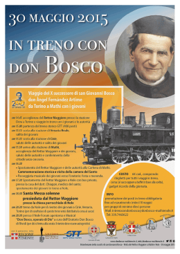 In treno con don Bosco