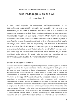Una pedagogia a piedi nudi