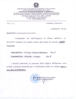 ist. prof. le di sta t0 per l`e