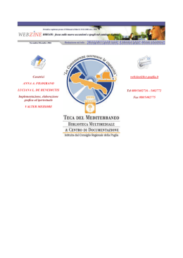 Webzine BIBLOS Novembre/Dicembre 2004