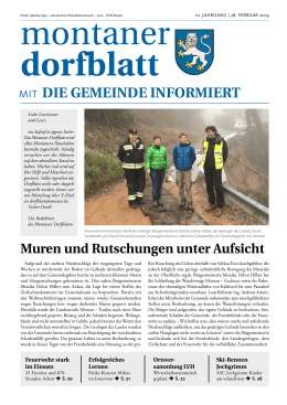 Gemeindeblatt - Die Gemeinde informiert