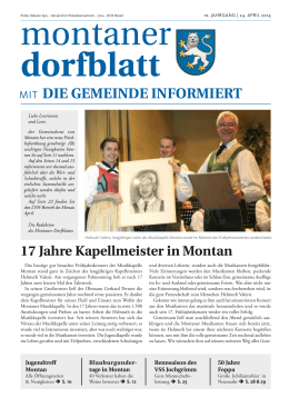 Gemeindeblatt - Die Gemeinde informiert - April