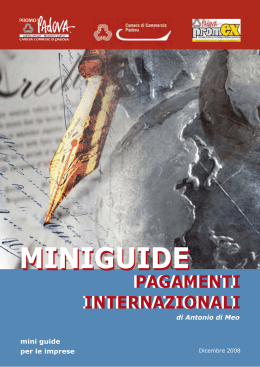 Guida Pagamenti internazionali - Camera di Commercio di Padova