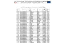 Graduatoria Provvisoria d`istituto di III fascia Personale ATA