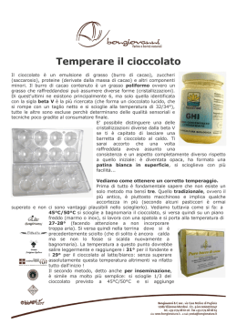 Temperare il cioccolato